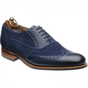 Hathaway II (Rubber) in Navy Calf and Suede