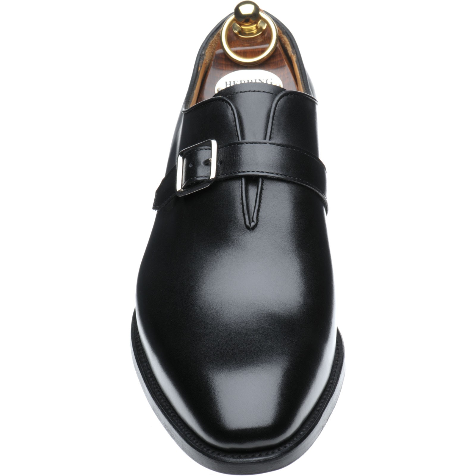 Herring shoes | Herring Classic | Lawrence monk shoes in Black Calf at ...