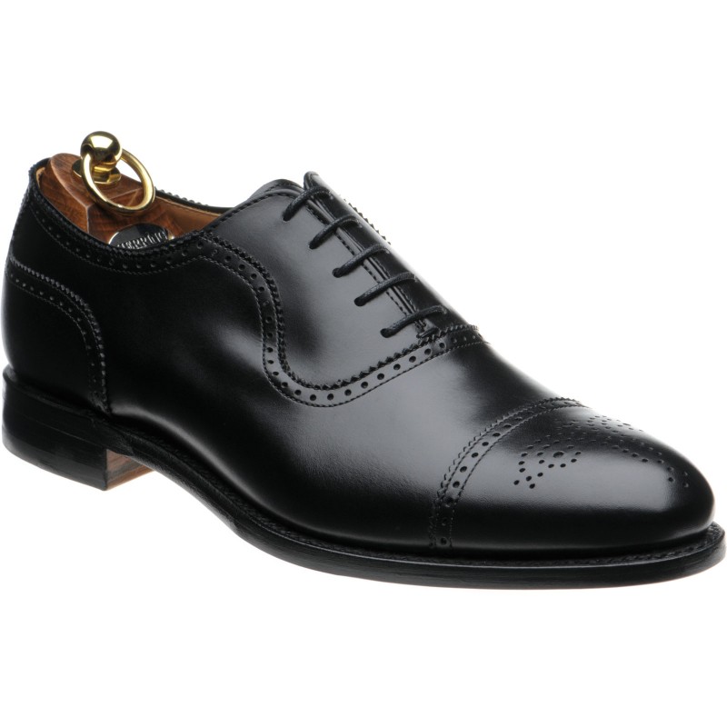 Herring shoes | Herring Classic | Alcester semi-brogues in Black Calf ...