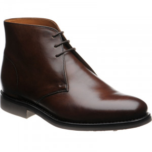 Herring Grays rubber-soled Chukka boots in Dark Brown Calf