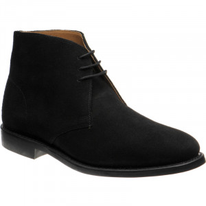 Herring Grays Rubber in Black Suede