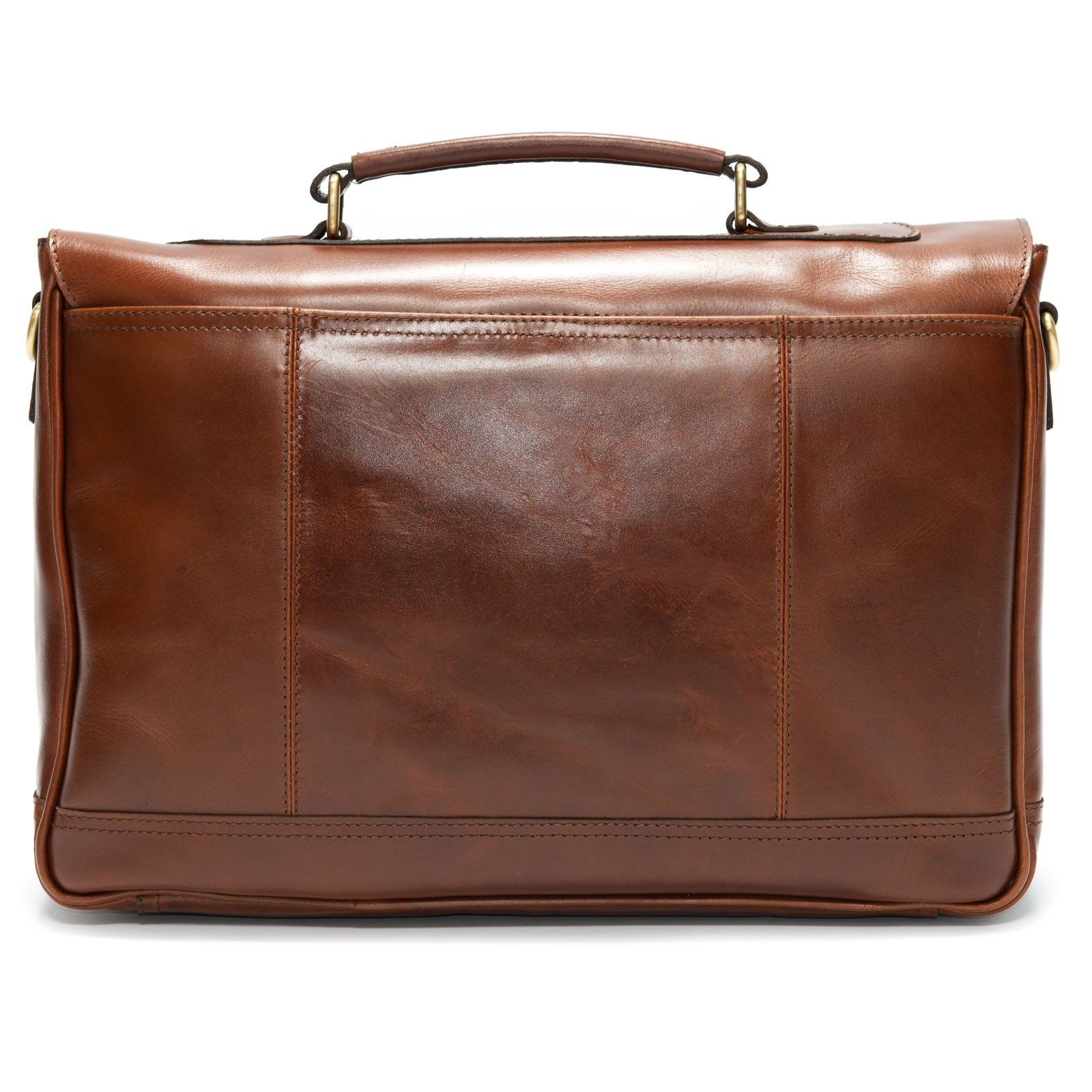 Herring shoes Herring Luggage Archway Briefcase in Brandy Calf at
