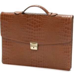 Herring Chancery Briefcase in Tan Calf
