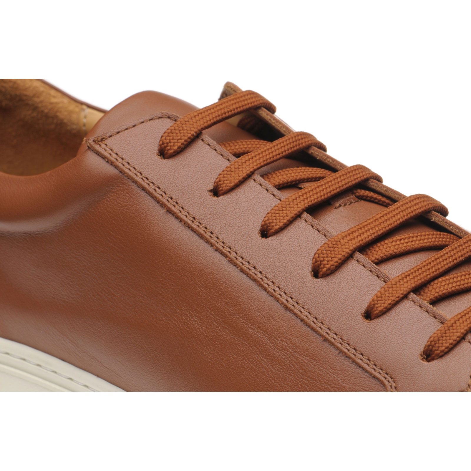 shegoes calfskin and split leather sneaker