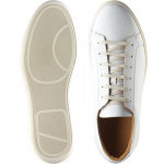 Split leather rubber-soled trainers