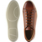 Split leather rubber-soled trainers