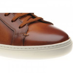 Split leather rubber-soled trainers