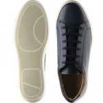 Split leather rubber-soled trainers