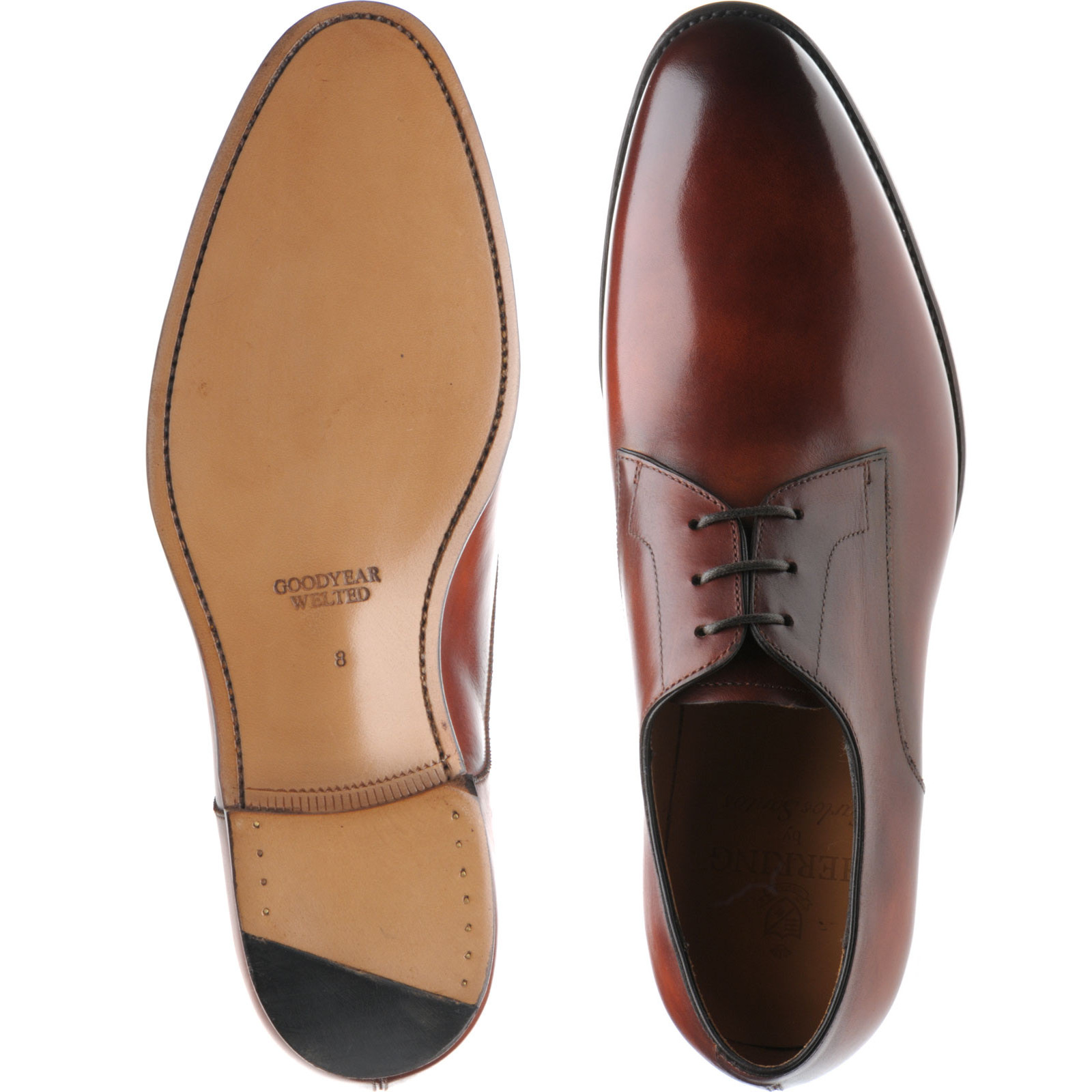 Herring shoes | Herring Classic | Golding Derby shoes in Rosewood Calf ...