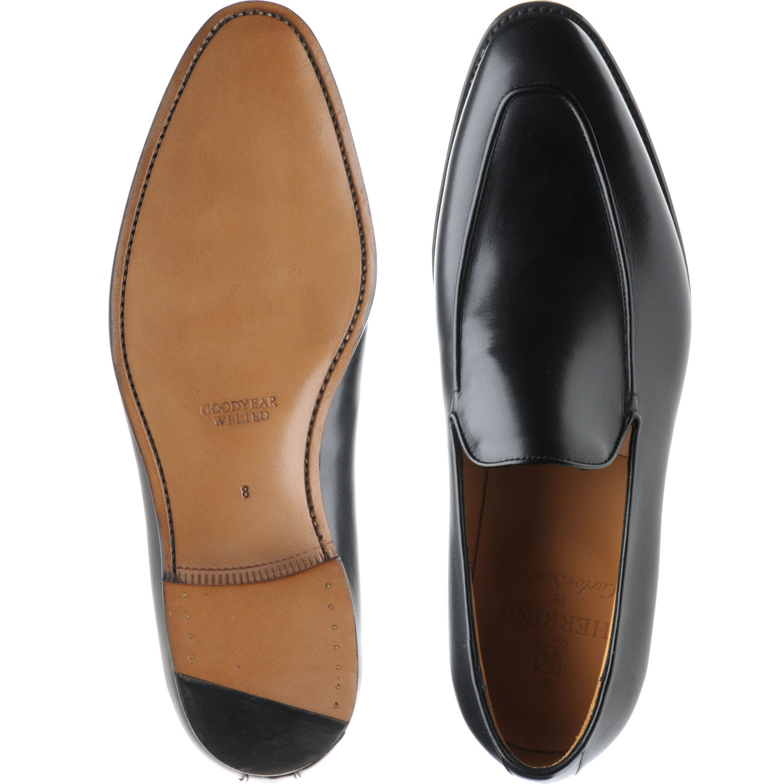 Herring shoes | Herring Classic | Fleming loafers in Black Calf at ...