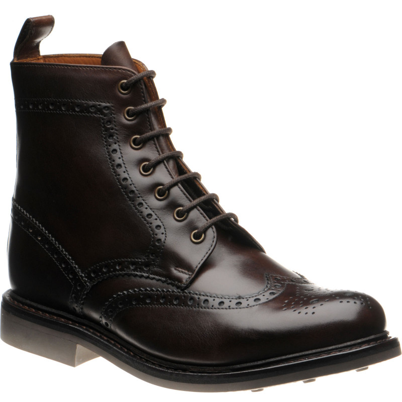 Leather soled brogue boots sales