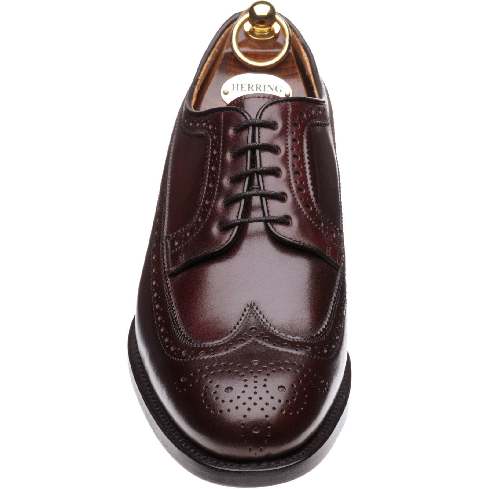 Herring shoes | Herring Classic | Crawley Cordovan brogues in Burgundy ...
