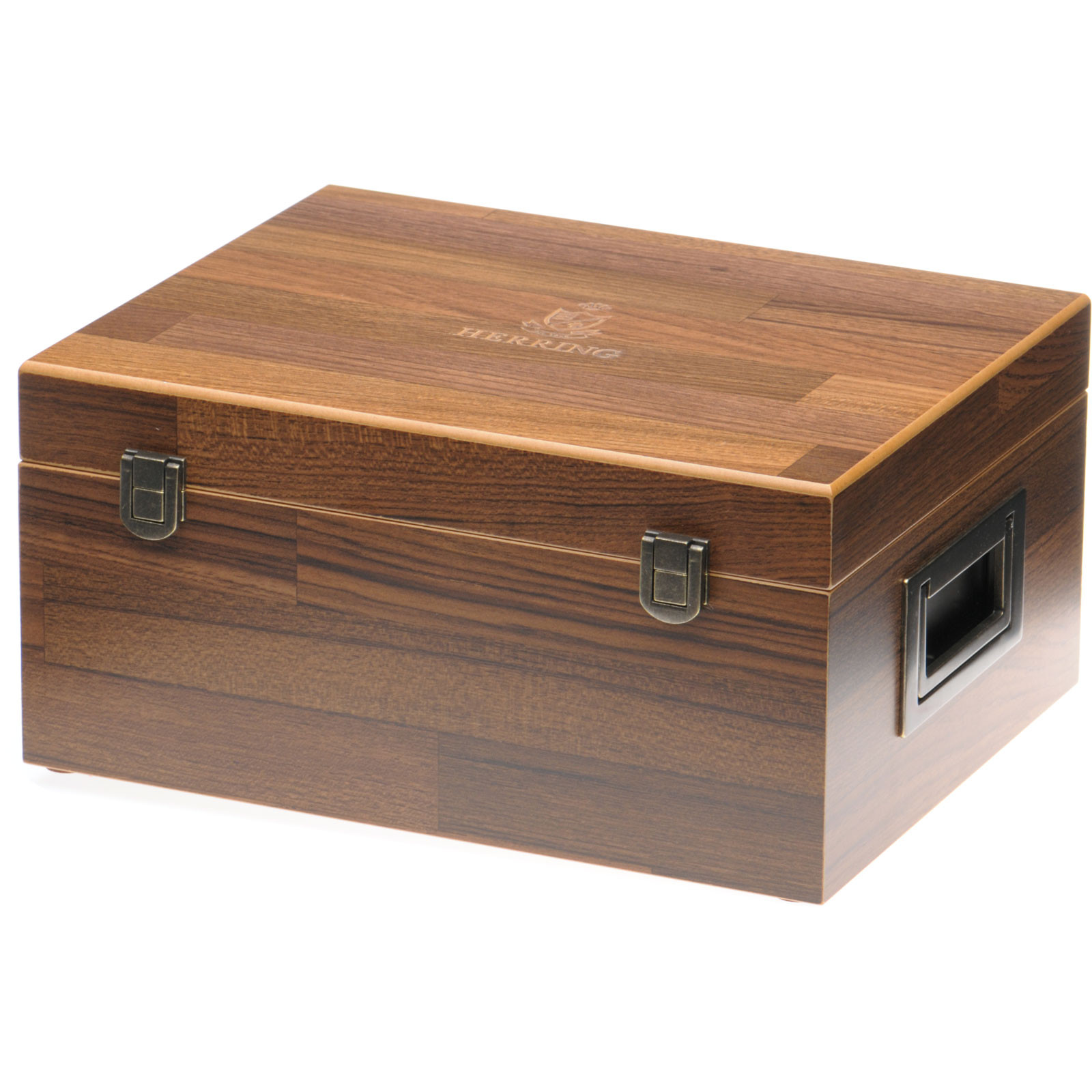 Herring shoes Herring Shoe Care Valet Box III (Empty) in Dark Brown