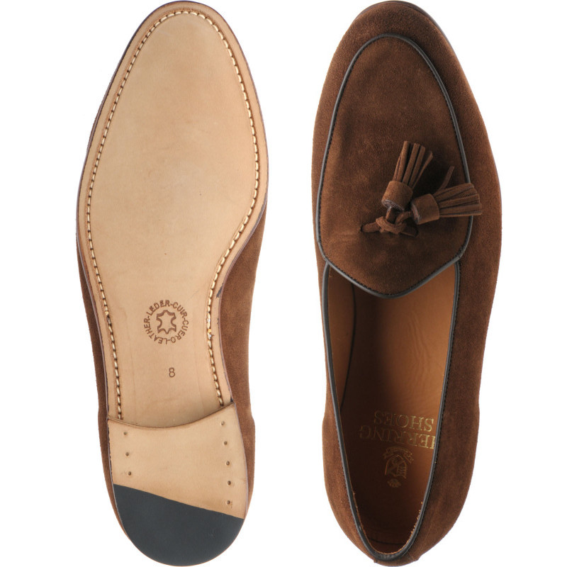 Herring shoes | Herring Sale | Ingleby tasselled loafers in Brown Suede ...