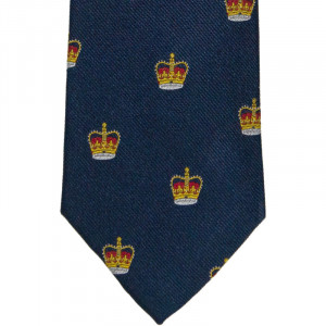 Herring Crown Tie in Navy