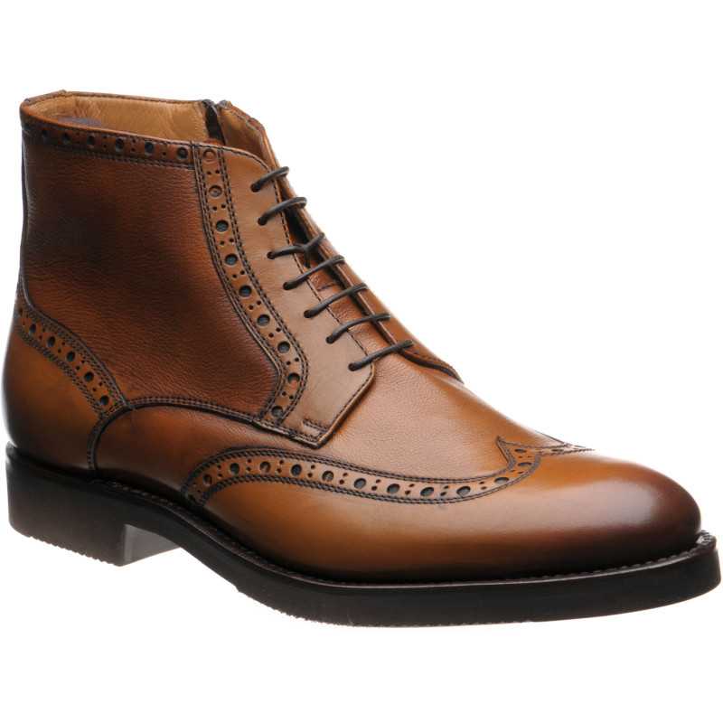 Gromo rubber-soled brogue boots