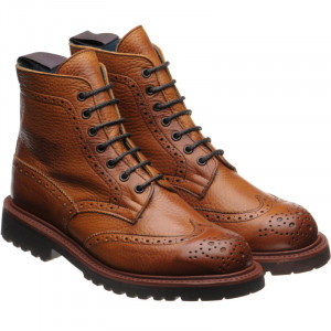 Ladies leather brogue boots sales