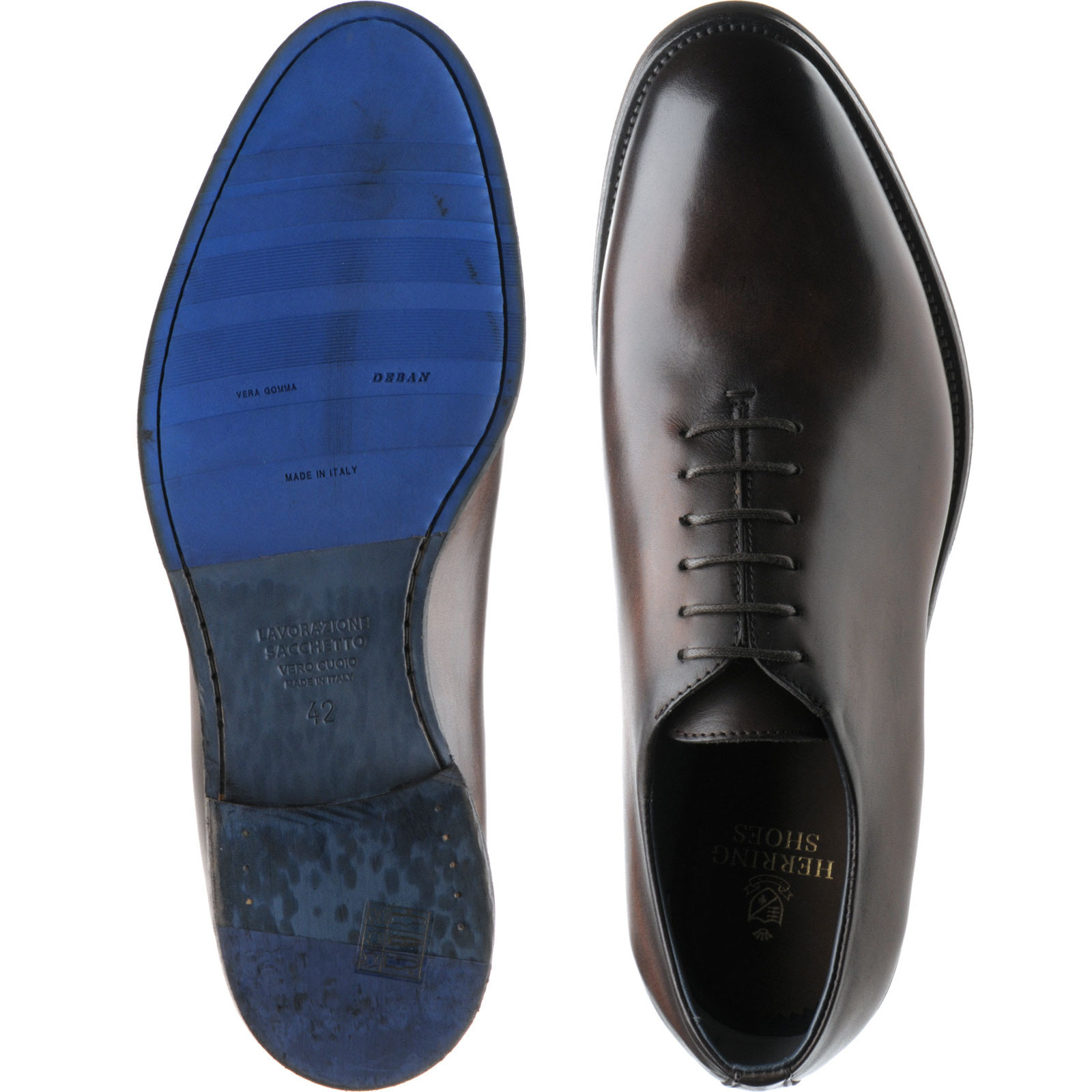 Herring shoes | Herring Sale | Dante hybrid-soled Oxfords in Brown Calf ...