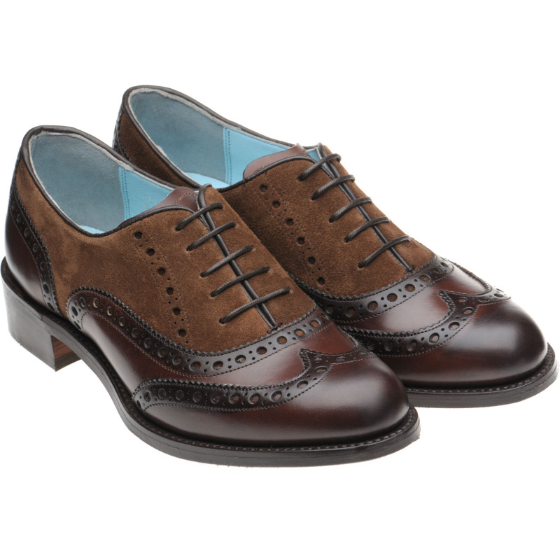 Claire ladies two-tone brogues