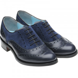 Claire in Navy Calf and Suede