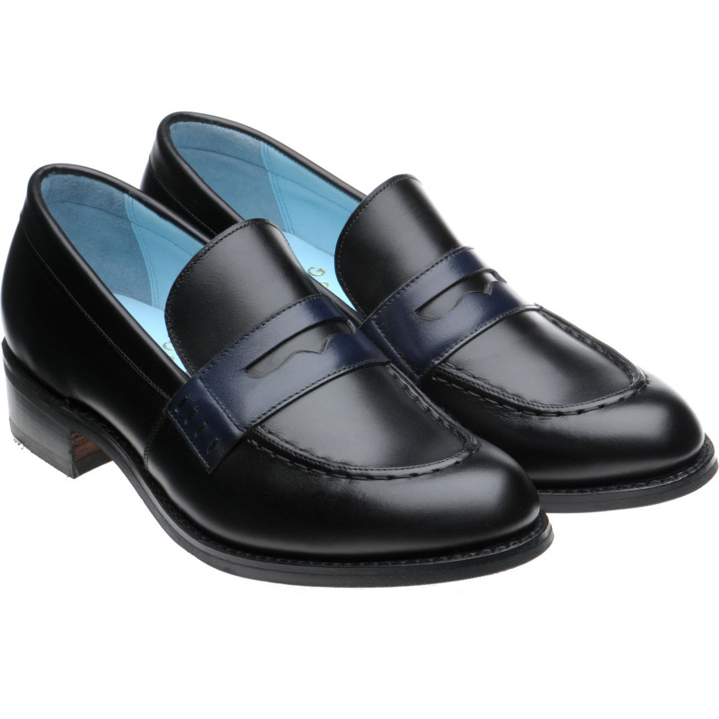 Womens navy leather loafers uk discount