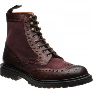 Coniston II in Burgundy Calf and Plum Suede