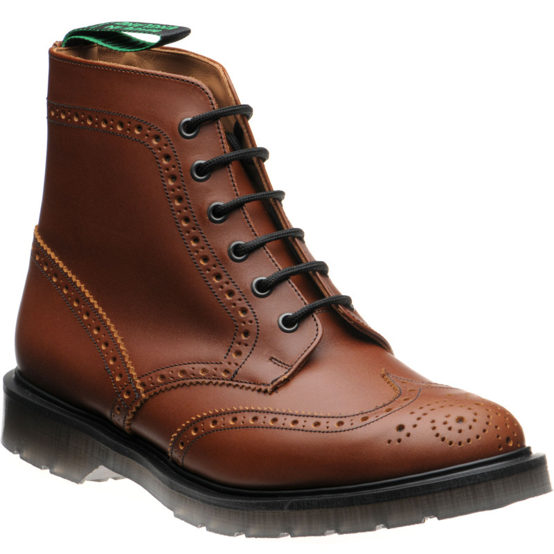 Hartwell rubber-soled brogue boots