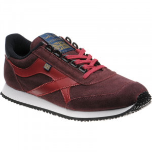Voyager Trainer in Burgundy Calf and Suede