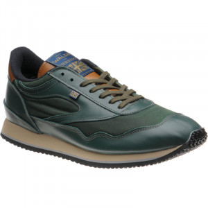 Ensign Trainer in Green Calf and Green Waxed Cotton