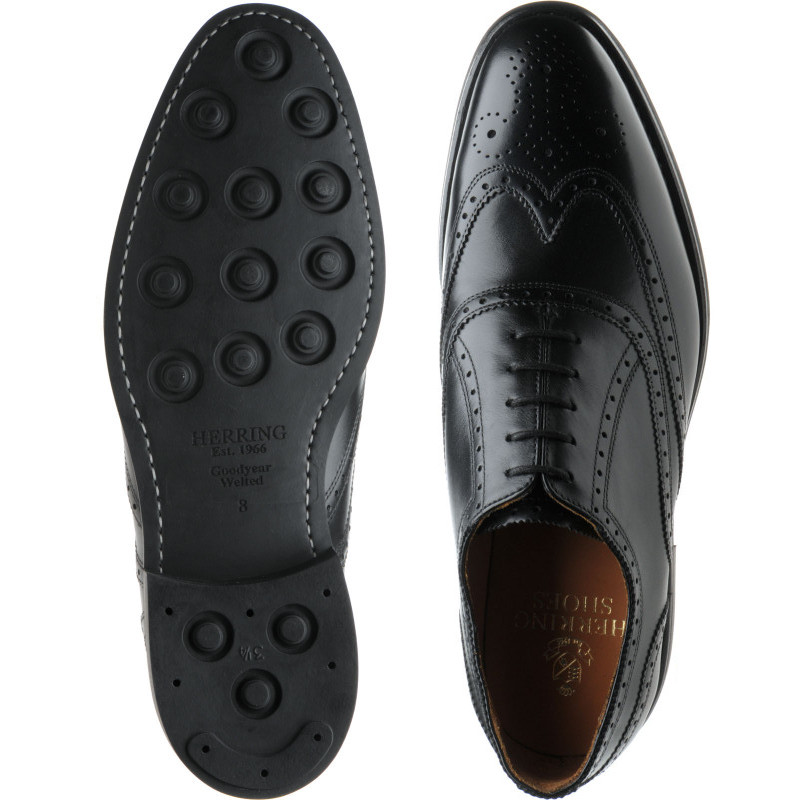 Herring shoes | Herring Classic | Gosport (Rubber) in Black Calf at ...