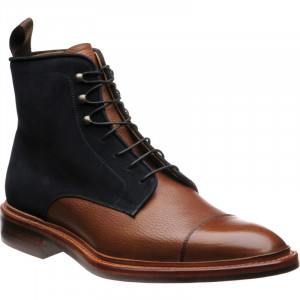 Mason in Brown Grain and Navy Suede