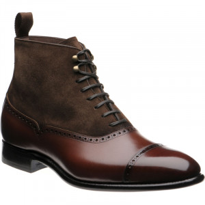 Stanhope in Dark Brown Calf and Brown Suede