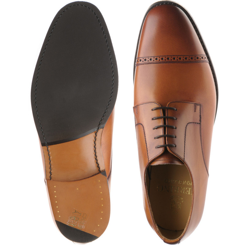 Herring shoes Herring Sale Burlington II hybrid soled semi brogues in Tan calf at Herring Shoes