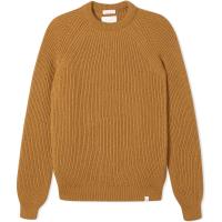 herring ford crew jumper by peregrine in wheat