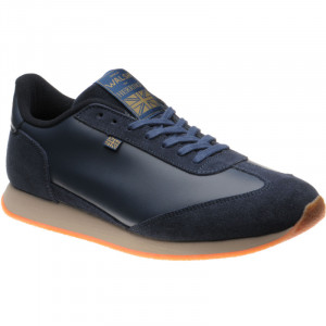 Fierce Trainer in Navy Calf and Navy Suede