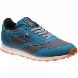 Horwich Trainer in Grey Titan and Teal Suede