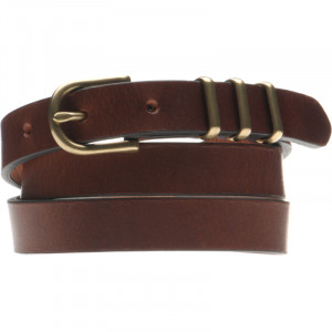 Herring Skinny Ladies Belt in Brown