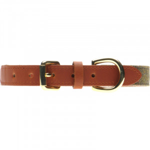 Herring Bonnie Dog Collar in Tan and Tweed