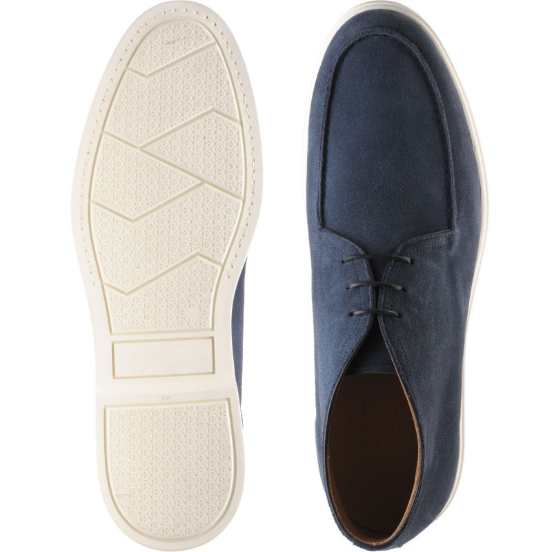 Herring shoes Herring Sale Colorado rubber soled boots in Blue Suede at Herring Shoes