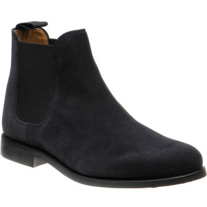 Herring Sittaford Rubber in Dark Navy Suede Black Welt