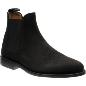 Herring Sittaford Rubber in Black Suede