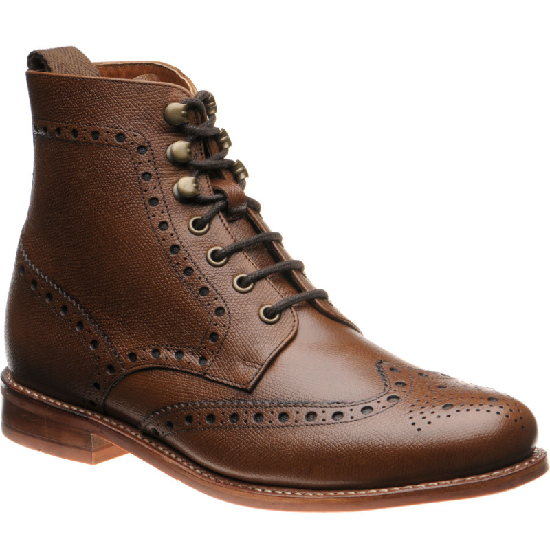 Steeperton rubber-soled brogue boots