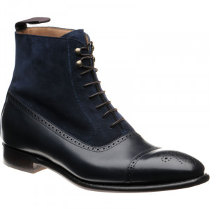 Jerry in Navy Calf and Navy Suede