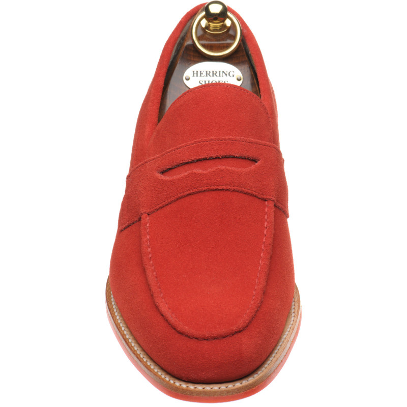 Herring shoes Herring Sale Banks rubbersoled loafers in Red Suede