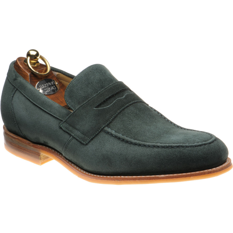Herring shoes Herring Sale Banks in Bottle Green suede at Herring Shoes