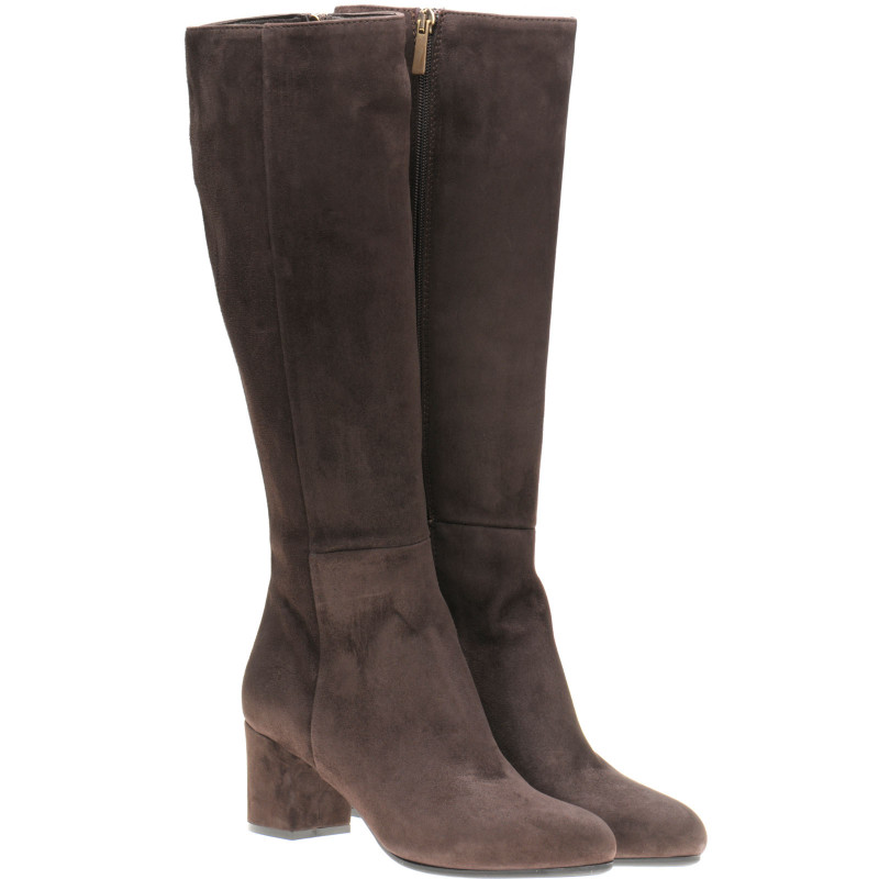 Herring shoes Herring Sale Bracciano ladies rubber soled boots in Brown Suede at Herring Shoes