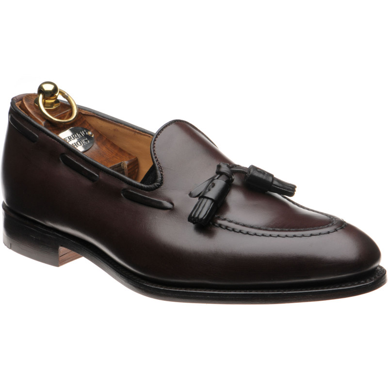 Herring shoes | Herring Premier | Timothy tasselled loafers in Dark Brown  Calf at Herring Shoes