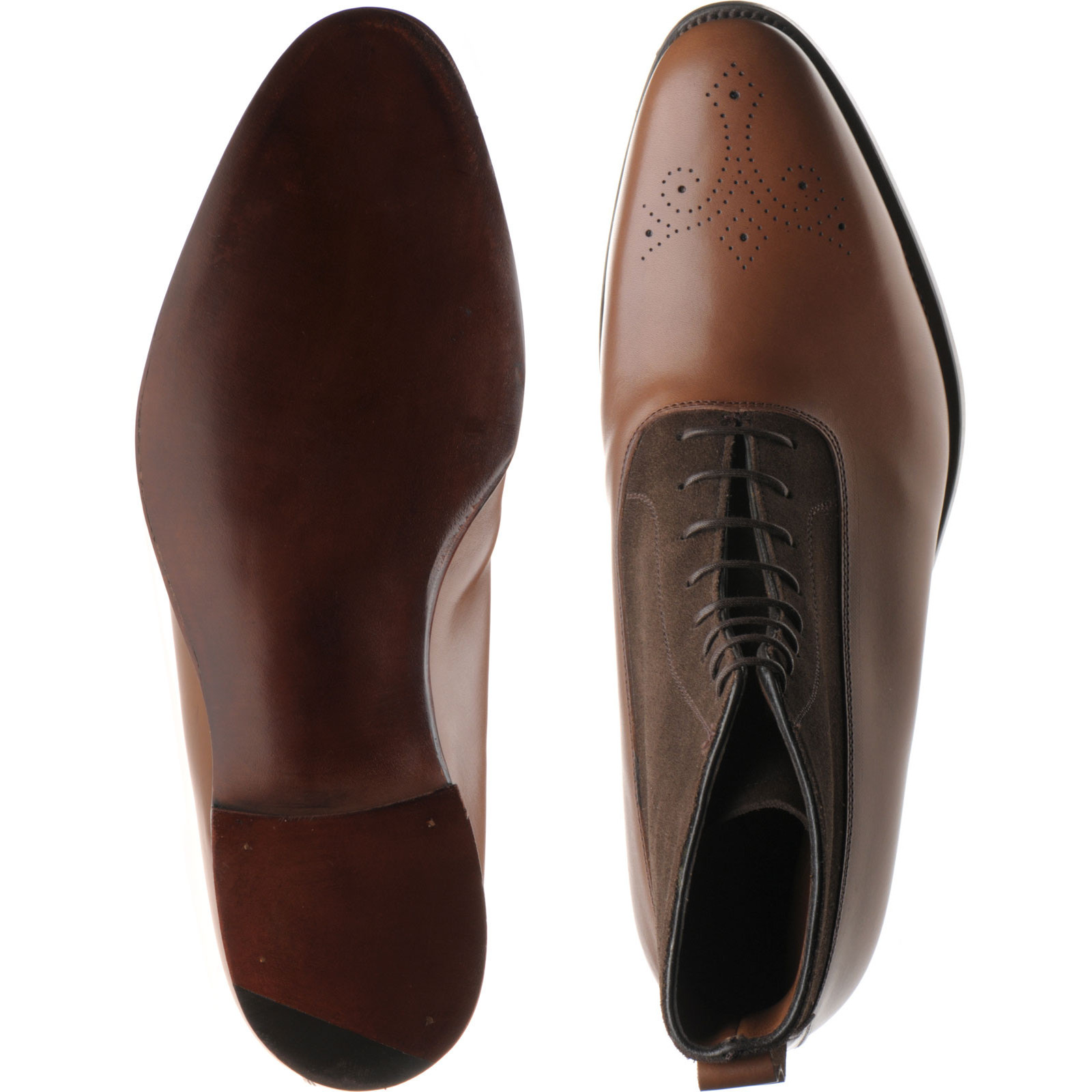 Herring shoes Herring Sale Holmes II twotone boots in Brown Calf