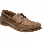 Herring Padstow II rubber-soled deck shoes in Light Brown