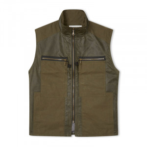 Herring Cotham Gilet Jacket by Peregrine in Olive